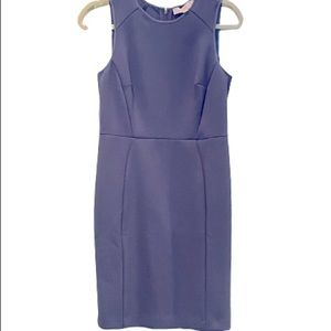 Loft Sleeveless Sheath Dress Dark Blue Size 2